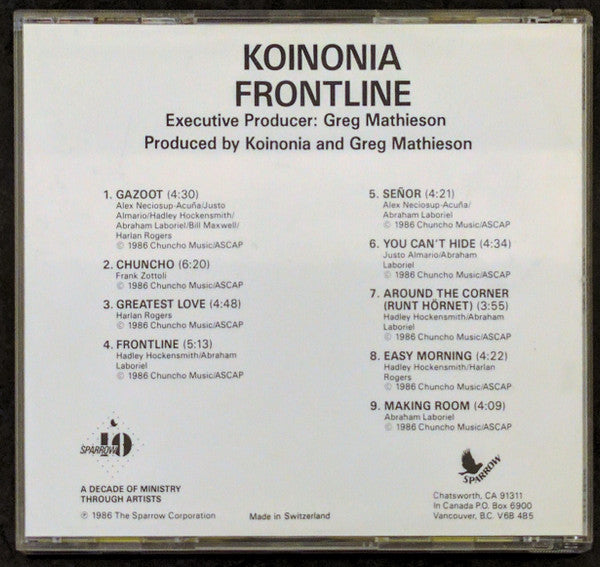 Koinonia : Frontline (CD, Album)