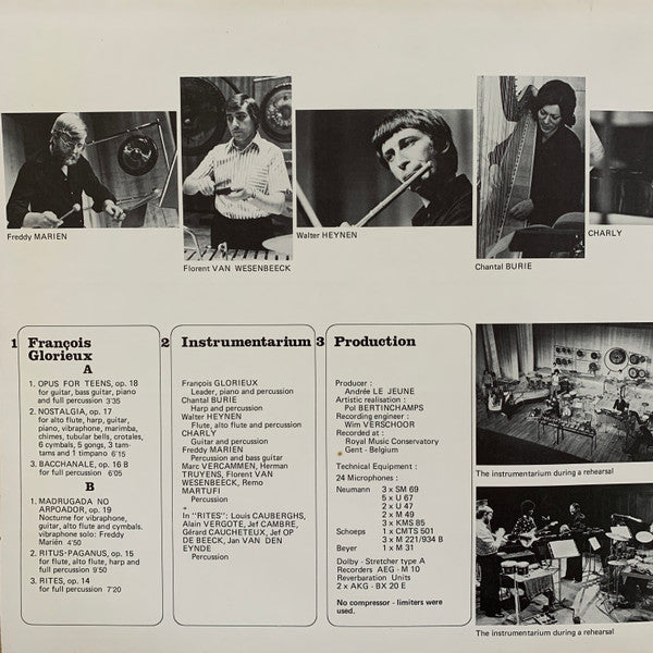 François Glorieux : Instrumentarium (LP, Album)