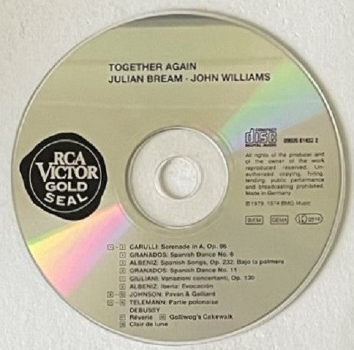 Julian Bream, John Williams (7) : Together Again (CD, Album)