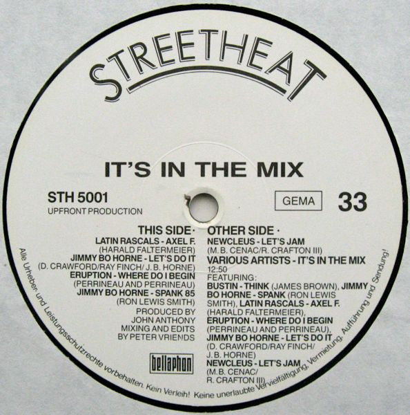 Various : It's In The Mix (LP, Comp, P/Mixed)