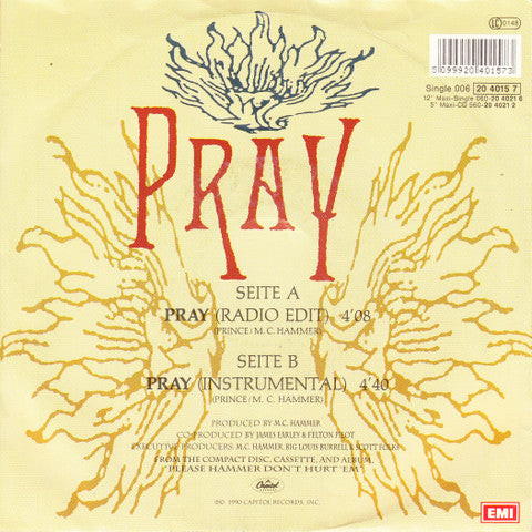 MC Hammer : Pray (7", Single)