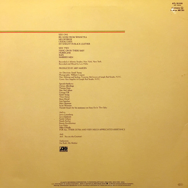 Bette Midler : Thighs And Whispers (LP, Album)