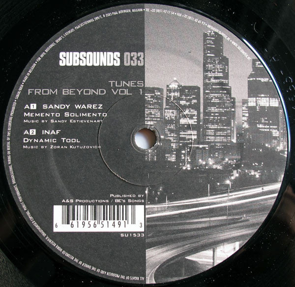 Various : Tunes From Beyond Vol. 1 (12")