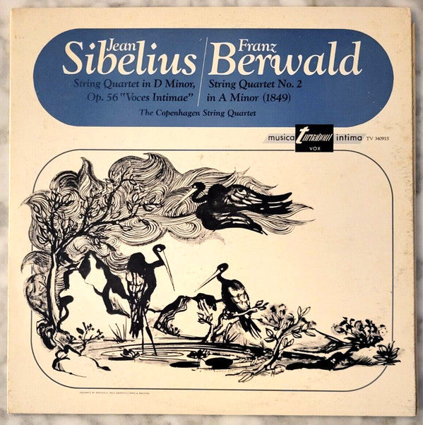 Jean Sibelius / Franz Berwald : String Quartet In D Minor, Op. 56 "Voces Intimae" / String Quartet No. 2 In A Minor (LP, Album)