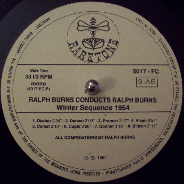 Ralph Burns : Ralph Burns Conducts Ralph Burns (Free Forms & Winter Sequence 1951 - 1954) (LP, Comp, Mono, RE)