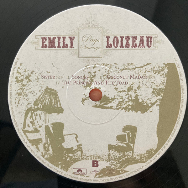 Emily Loizeau : Pays Sauvage (LP, Album)