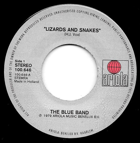 The Blue Band (2) : Lizards & Snakes (7", Single)