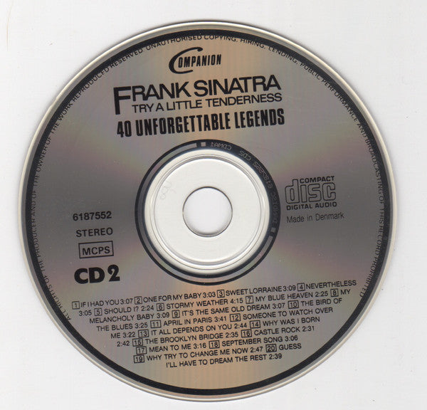 Frank Sinatra : Try A Little Tenderness  (40 Unforgettable Legends) (2xCD, Comp)