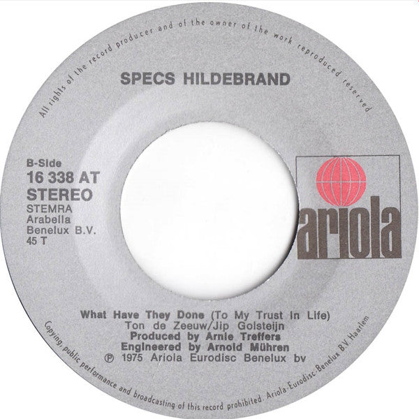 Specs Hildebrand : Manuel (7")