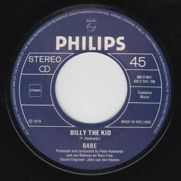 Babe (2) : Wonderboy (7", Single)