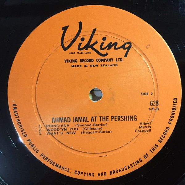 Ahmad Jamal Trio : Ahmad Jamal At The Pershing (LP, Album, Mono, RE)