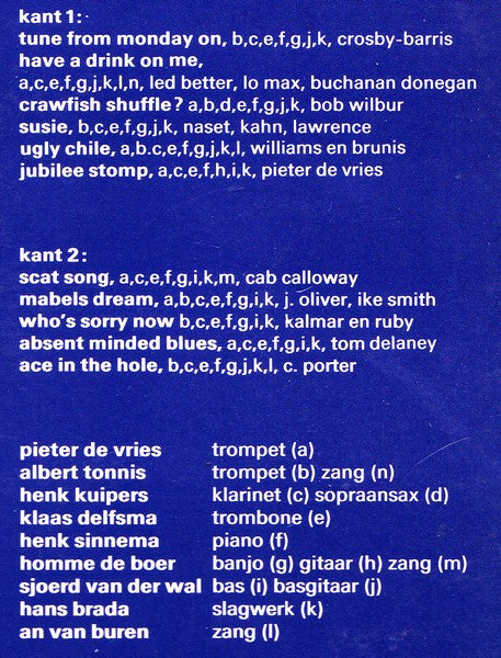 De Jasbiskermers Met Ann van Duren : Dixieland (LP)