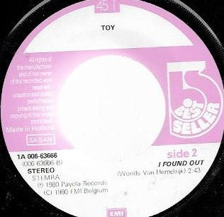 Toy (4) : Crazy Monday (7", Single)