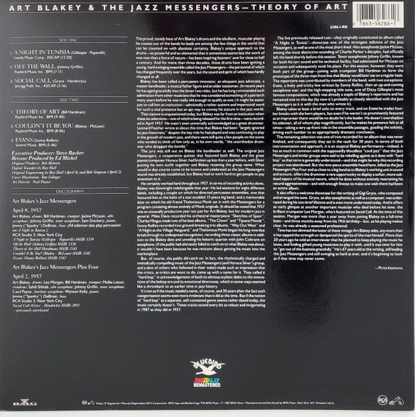 Art Blakey & The Jazz Messengers : Theory Of Art (LP, Album, RE, SRC)