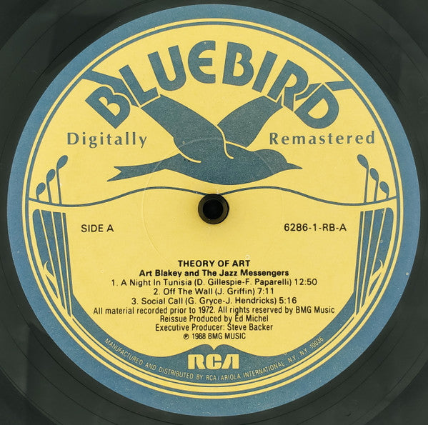 Art Blakey & The Jazz Messengers : Theory Of Art (LP, Album, RE, SRC)