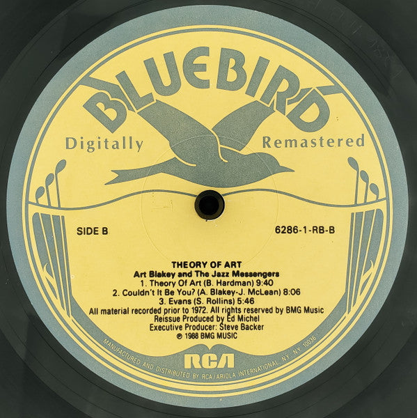 Art Blakey & The Jazz Messengers : Theory Of Art (LP, Album, RE, SRC)