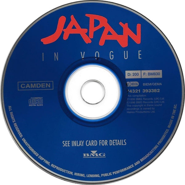 Japan : In Vogue (CD, Comp, Mono, Dis)