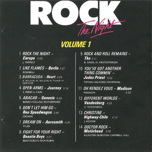 Various : Rock The Night - Volume 1 (CD, Comp)
