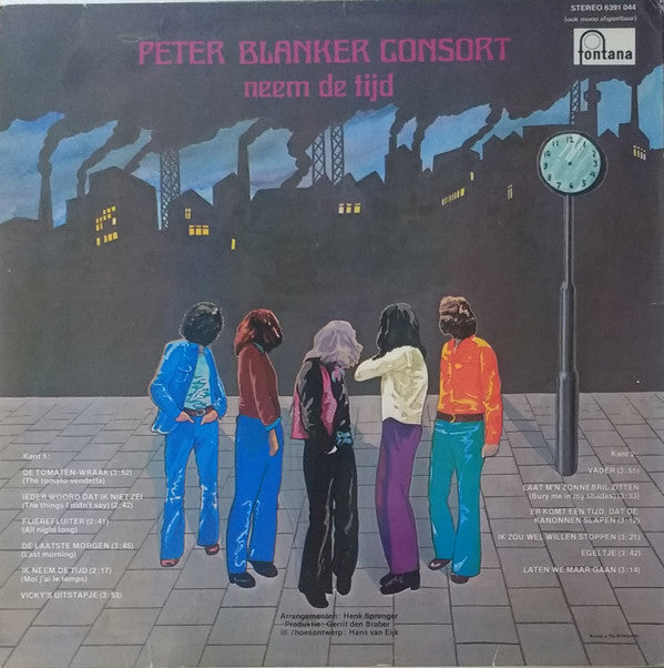 Peter Blanker Consort : Neem De Tijd (LP, Album)