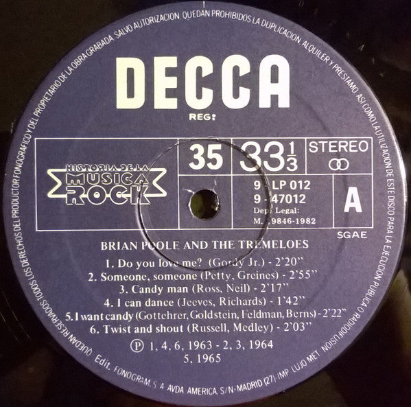 Brian Poole & The Tremeloes, The Tornados : Brian Poole And The Tremeloes / The Tornados (LP, Comp)