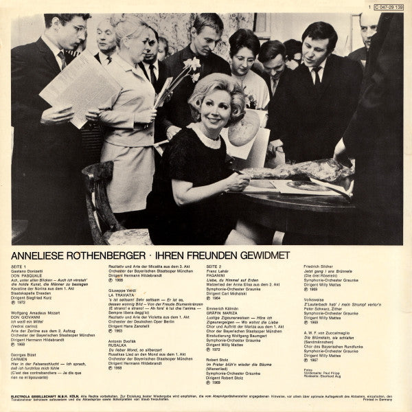 Anneliese Rothenberger : Ihren Freunden Gewidmet (LP, Comp)