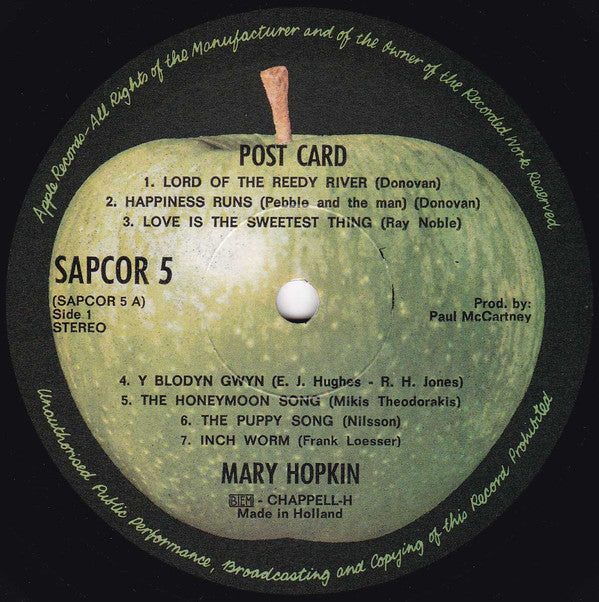 Mary Hopkin : Post Card (LP, Album)