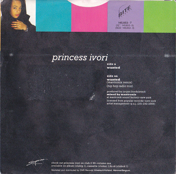Princess Ivori : Wanted (7")