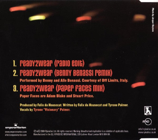 Felix Da Housecat : Ready2Wear (CD, Single)