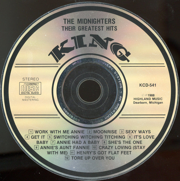 Hank Ballard & The Midnighters : Their Greatest Hits (CD, Comp, RE, RM)