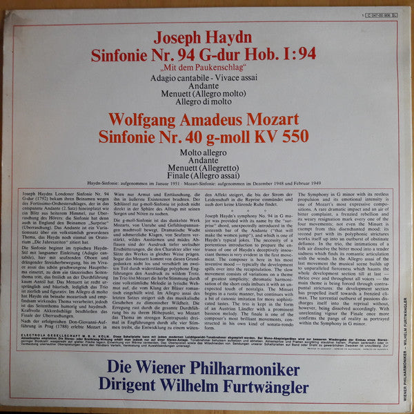 Wilhelm Furtwängler : Mit Dem Paukenschlag (LP, Comp, RE)