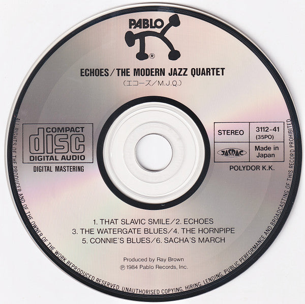 The Modern Jazz Quartet : Echoes (CD, Album)