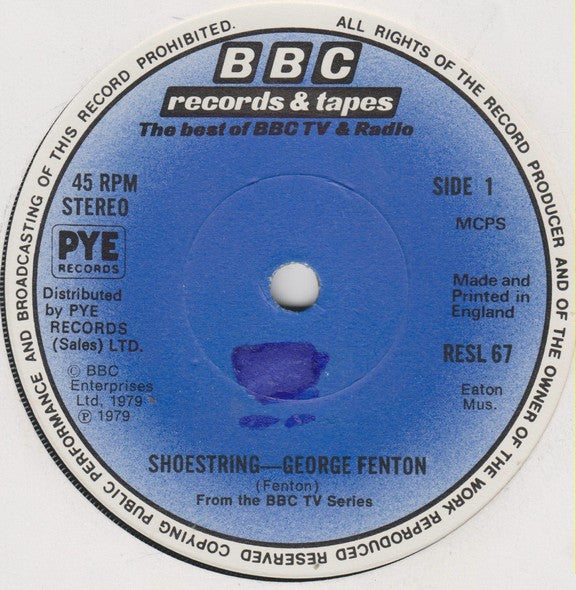 George Fenton : Shoestring (7", Single)