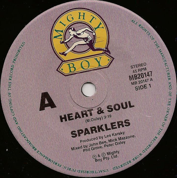 Sparklers : Heart And Soul (7", Single)