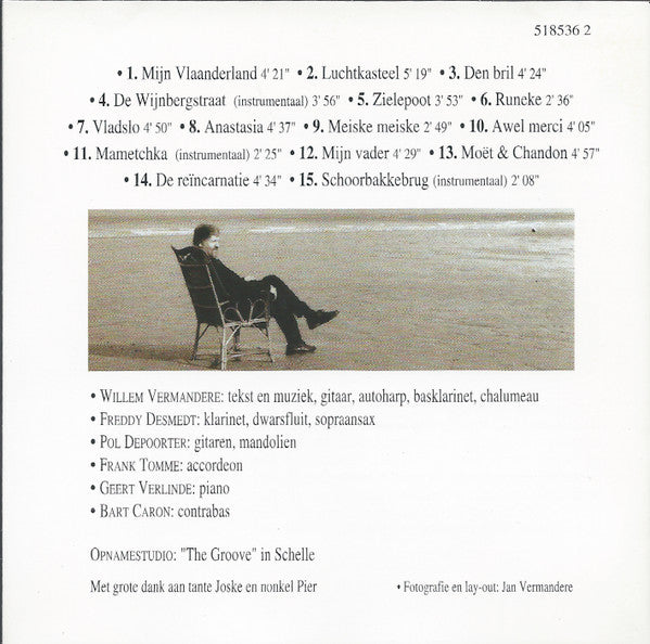 Willem Vermandere : Mijn Vlaanderland (CD, Album)