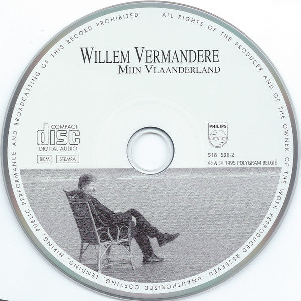 Willem Vermandere : Mijn Vlaanderland (CD, Album)