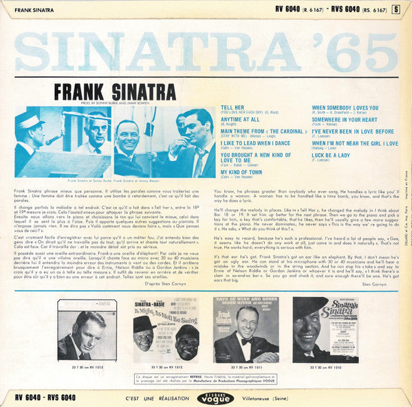 Frank Sinatra : Sinatra '65 (LP, Comp)