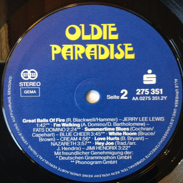 Various : Oldie Paradise (LP, Comp)