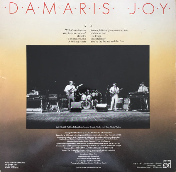 Damaris Joy : With Compliments (LP, Album)