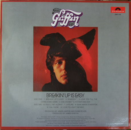 James Griffin (4) : Breakin' Up Is Easy (LP, Album)