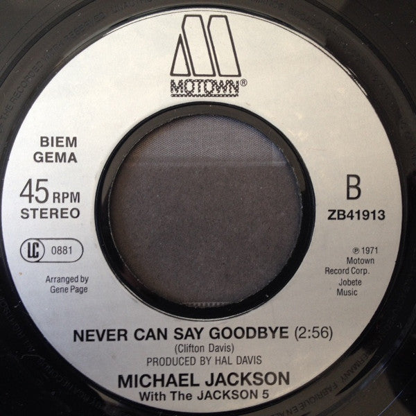 Michael Jackson With The Jackson 5 : I Want You Back '88 Remix (7", Single)