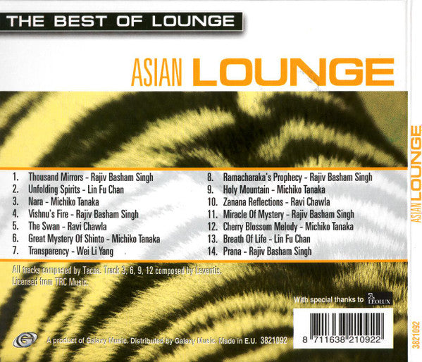 Various : The Best Of Lounge: Asian Lounge (CD, Comp)