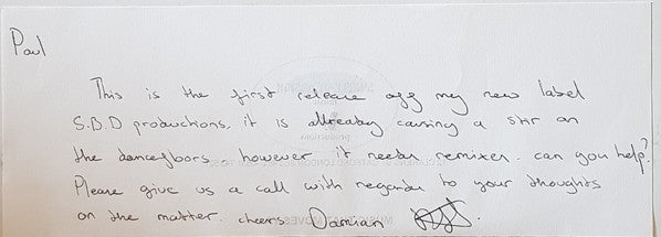 S.B.D. Productions* : Release The Chains / Sirius (12")