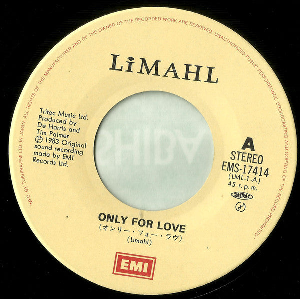 Limahl : Only For Love (7", Single)