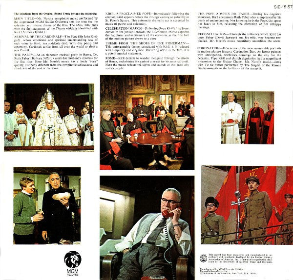 Alex North : The Shoes Of The Fisherman (Music From The Motion Picture Sound Track) (LP, Album)