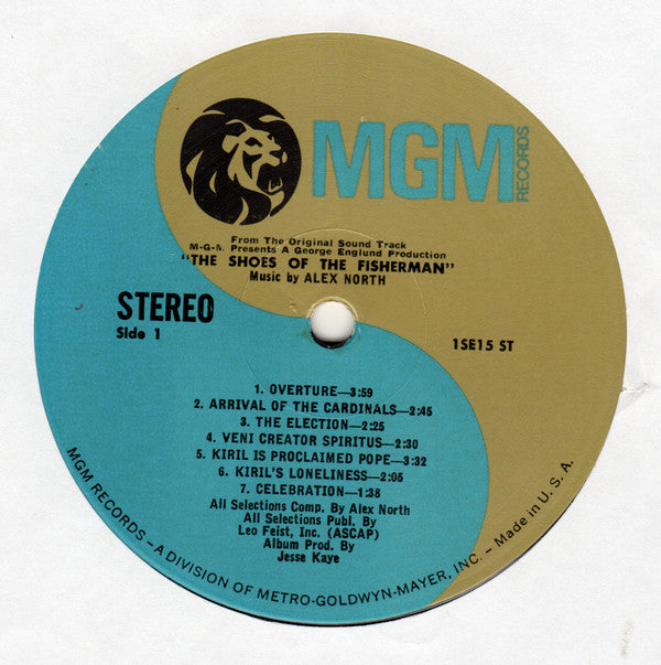 Alex North : The Shoes Of The Fisherman (Music From The Motion Picture Sound Track) (LP, Album)