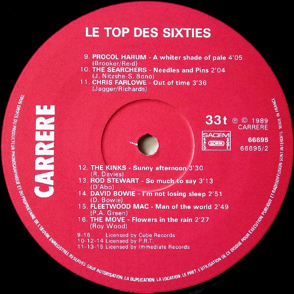 Various : Le Top Des Sixties (2xLP, Comp)
