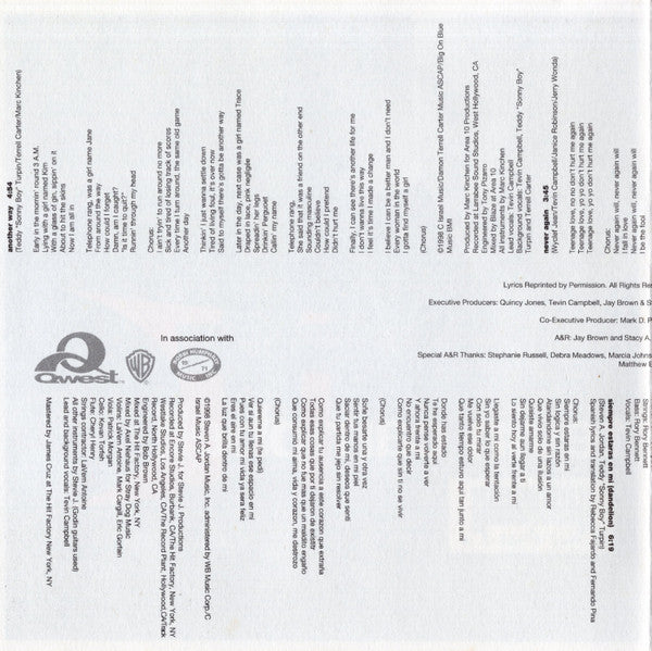 Tevin Campbell : Tevin Campbell (CD, Album)