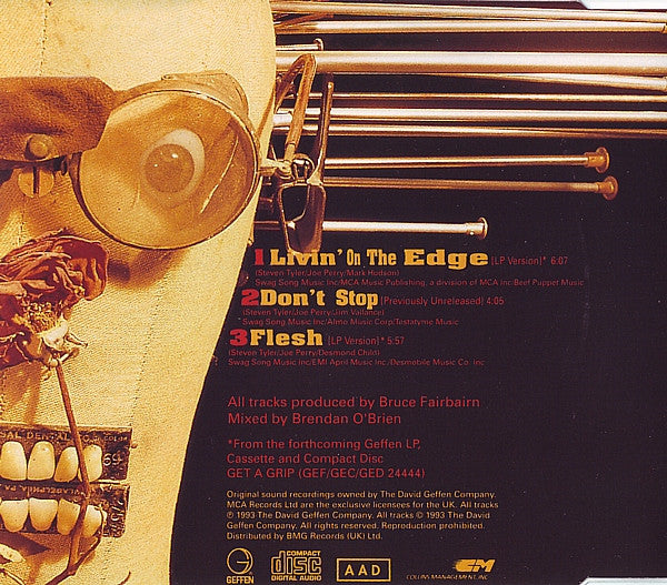 Aerosmith : Livin' On The Edge (CD, Single)