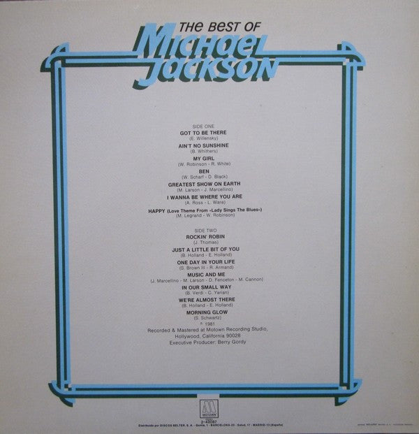 Michael Jackson : The Best Of Michael Jackson (LP, Comp, RE)