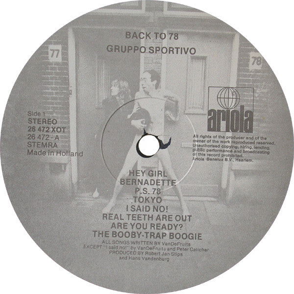 Gruppo Sportivo : Back To 78 (LP, Album)